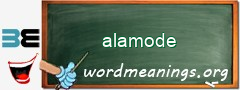 WordMeaning blackboard for alamode